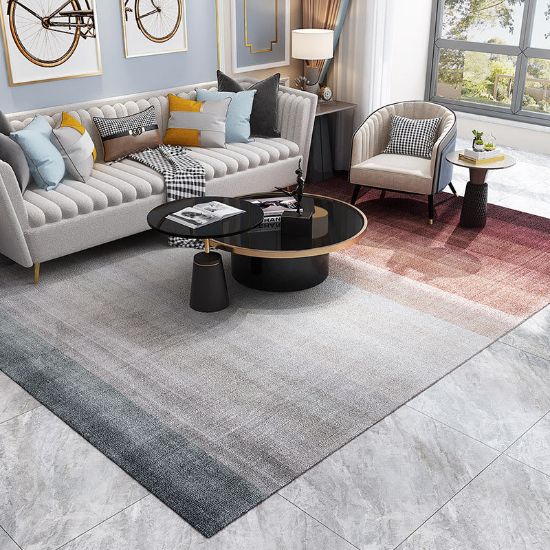 Avtoit | Simple Multicolor Solid Area Rug Polyester Industrial Area Carpet Washable Non-slip Stain Resistant Rug for Large Room