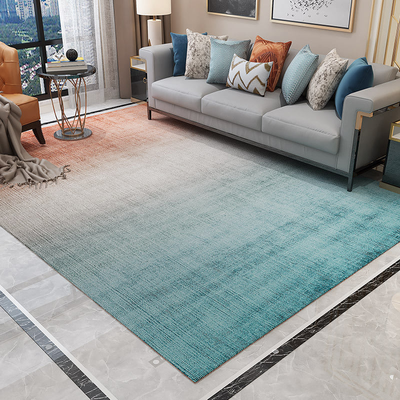 Avtoit | Simple Multicolor Solid Area Rug Polyester Industrial Area Carpet Washable Non-slip Stain Resistant Rug for Large Room