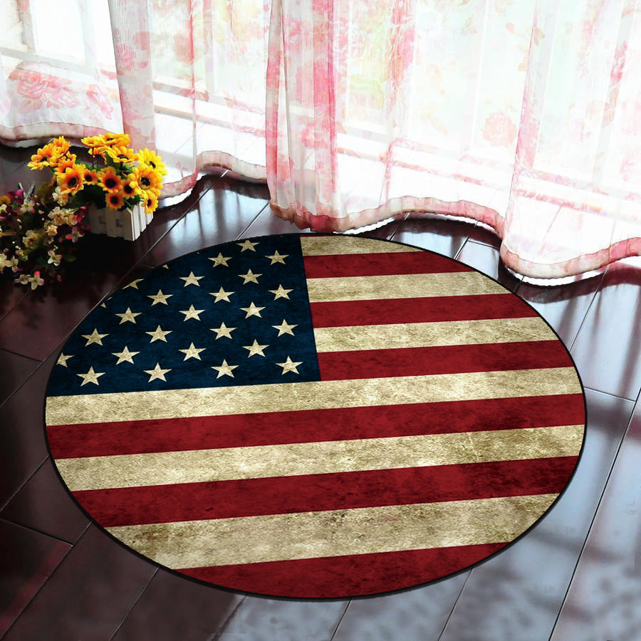 Avtoit | Scandinavian Bedroom Rug Multicolor 3D Graphic Print Rug Polyester Non-slip Pet-friendly Stain-resistant Floor Mat