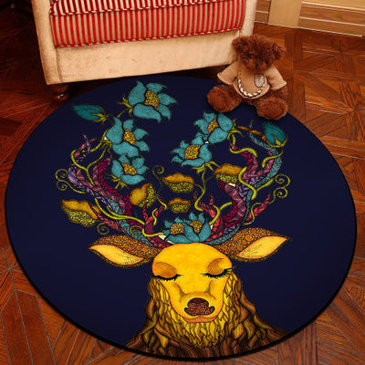 Avtoit | Novelty 3D Digital Print Carpet Multicolored Cartoon Carpet Polypropylene Stain Resistant Machine Washable Non-Slip Carpet for Bedroom