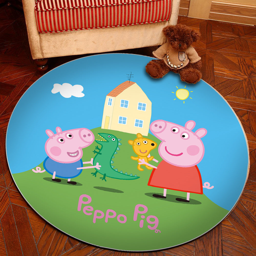 Avtoit | Novelty 3D Digital Print Carpet Multicolored Cartoon Carpet Polypropylene Stain Resistant Machine Washable Non-Slip Carpet for Bedroom
