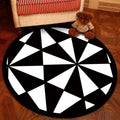 Avtoit | Novelty Geometry Animal Patterned Rug Multi-Colored Synthetics Rug Machine Washable Non-Slip Backing Stain Resistant Carpet for Room