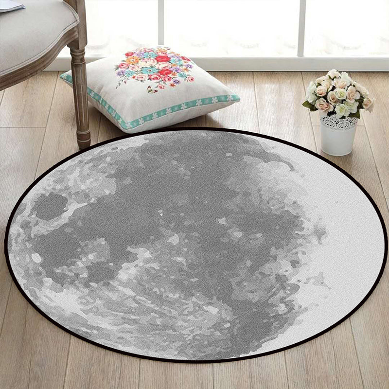 Avtoit | Realistic Multicolor Cosmos Print Rug Polyester Modern Carpet Pet Friendly Non-Slip Machine Washable Rug for Children's Room