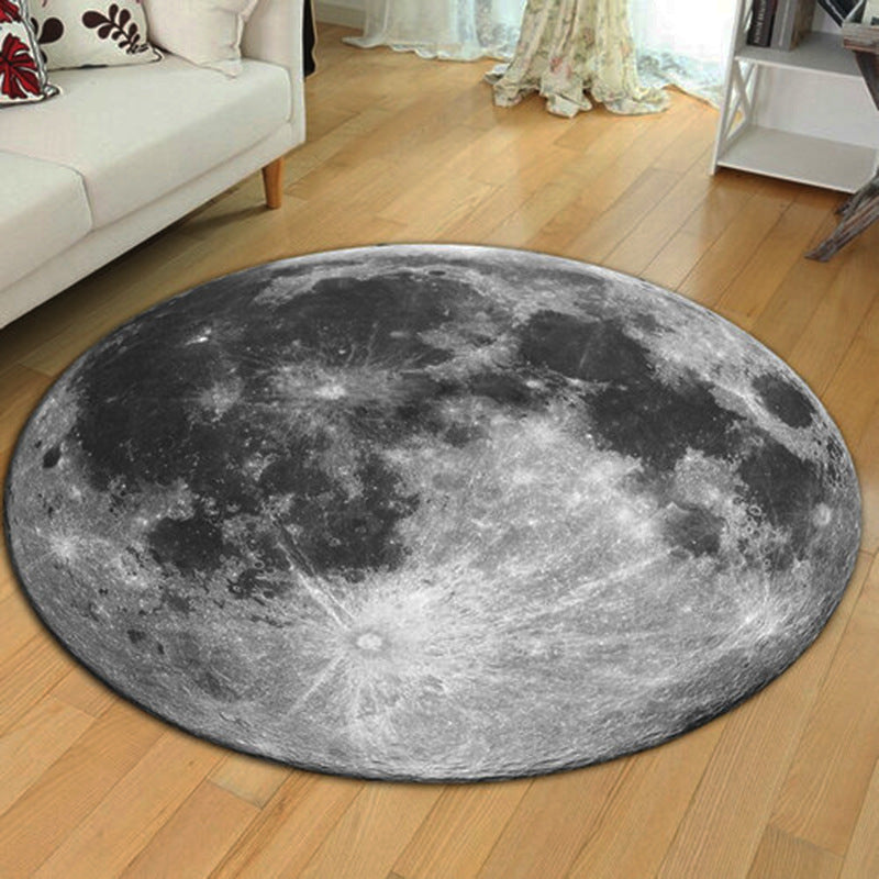 Avtoit | Creative Boys Bedroom Rug Multi Colors Optical Illusion Rug Polypropylene Non-slip Pet-friendly Washable Rug