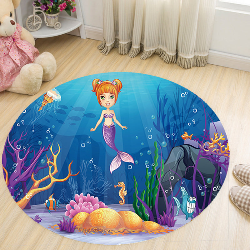 Avtoit | Vivid 3D Print Area Rug Multicolor Contemporary Rug Synthetic Pet Friendly Non-Slip Washable Rug for Bedroom