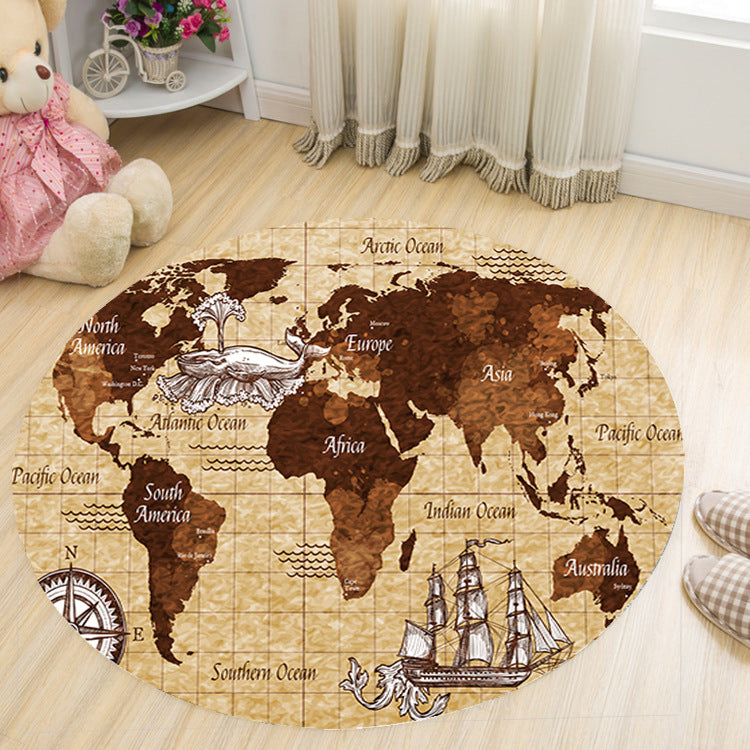 Avtoit | Vivid 3D Print Area Rug Multicolor Contemporary Rug Synthetic Pet Friendly Non-Slip Washable Rug for Bedroom
