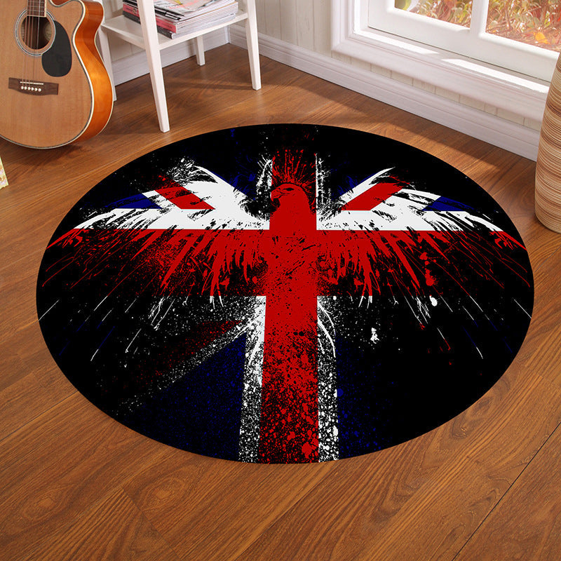 Avtoit | Multicolor Visual Deception Area Rug Polyester Novelty Carpet Washable Non-Slip Pet Friendly Carpet for Boys Room