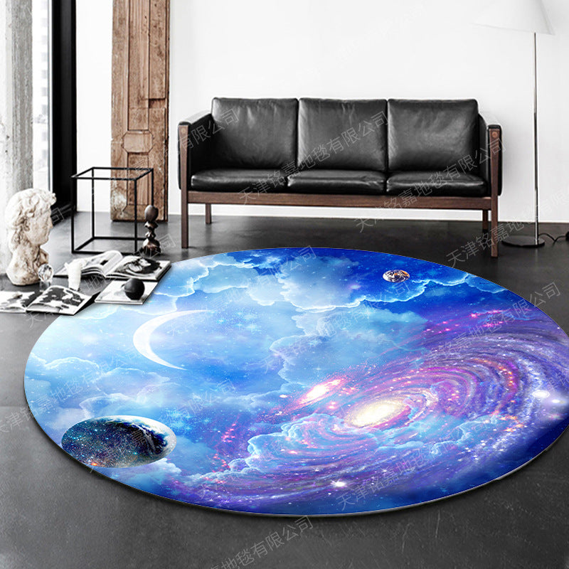Avtoit | Modern 3D Anime Pattern Carpet Multicolored Polypropylene Carpet Non-Slip Back Machine Washable Pet-Friendly Carpet for the Children's Room