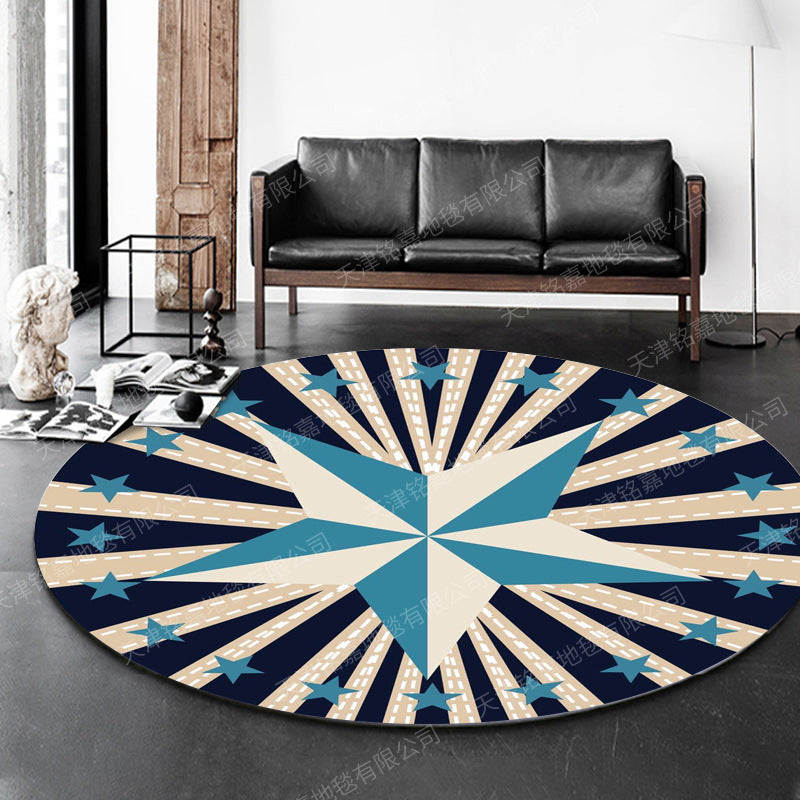Avtoit | Modern 3D Anime Pattern Carpet Multicolored Polypropylene Carpet Non-Slip Back Machine Washable Pet-Friendly Carpet for the Children's Room