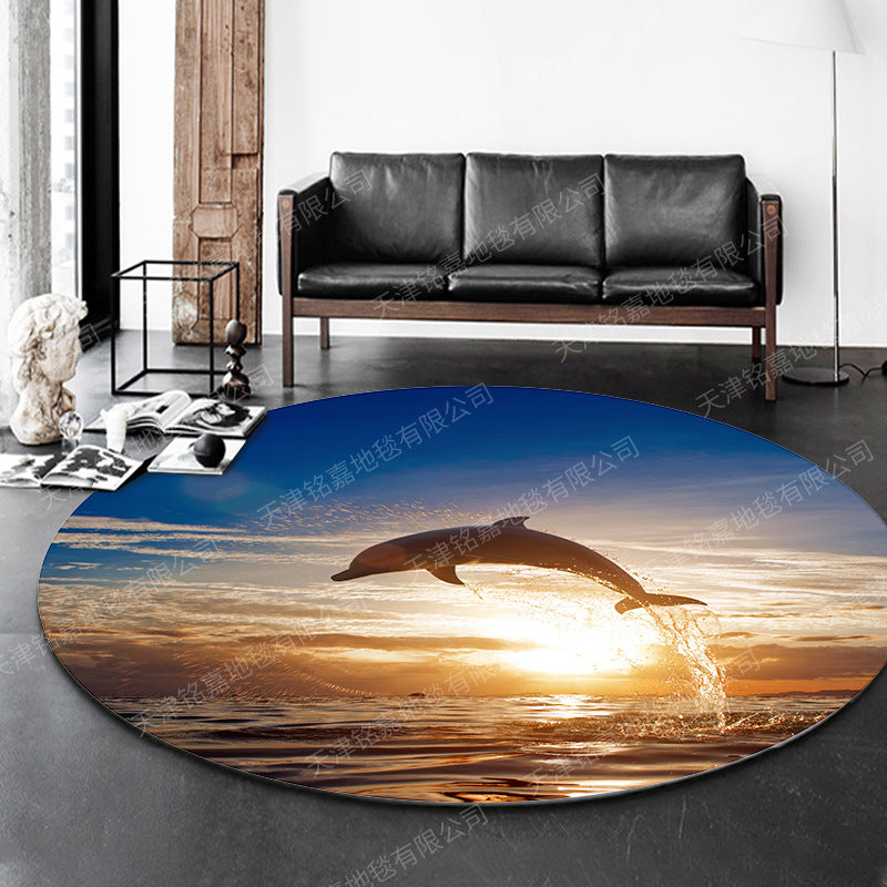 Avtoit | Modern 3D Anime Pattern Carpet Multicolored Polypropylene Carpet Non-Slip Back Machine Washable Pet-Friendly Carpet for the Children's Room