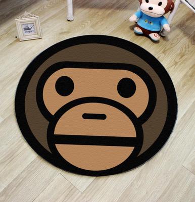 Avtoit | Unique 3D Cartoon Rug Multi Color Novelty Rug Polypropylene Non-Slip Back Stain Resistant Washable Rug for Bedroom