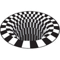 Avtoit | Funny Novelty Rug Multicolor Visual Trick Spiral Trap Rug Non-Slip Washable Pet-Friendly Rug for Room
