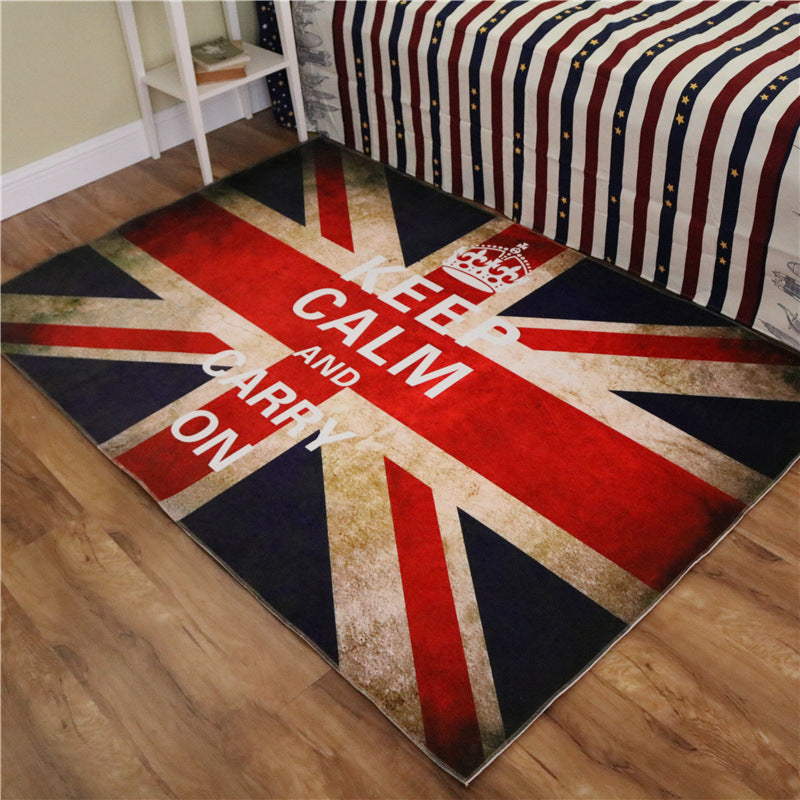 Avtoit | Amazing Multicolor Natural Landscape Carpet Polyester Modern Carpet Stain Resistant Washable Non-Slip Back Carpet for Family Room