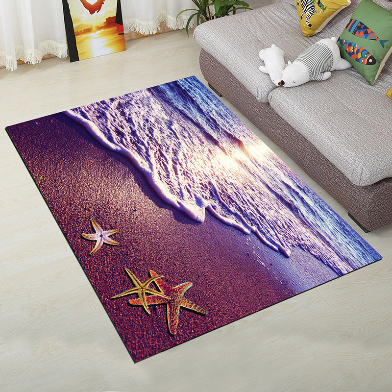 Avtoit | Personality Scandinavian Carpet Multi Colors 3D Print Scenery Carpet Washable Non-slip Stain-resistant Rug for Home