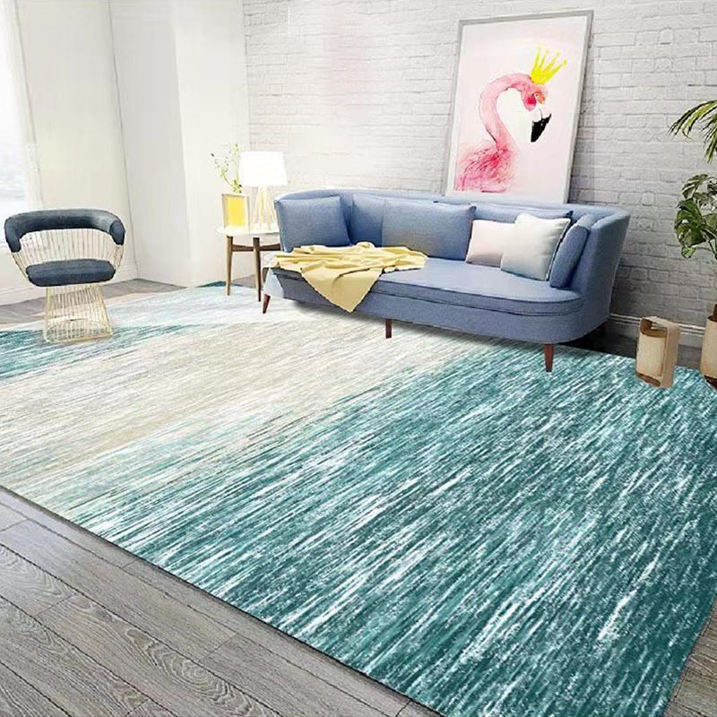 Avtoit | Multicolor 3D Illusion Geometry Rug Polyester Modernist Rug Non-Slip Pet-Friendly Machine Washable Rug for the Large Room