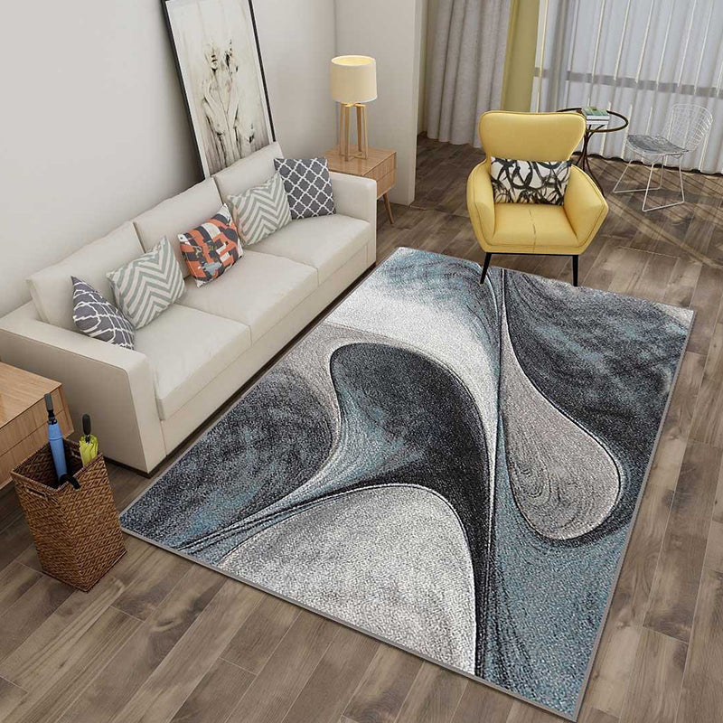 Avtoit | Multicolor 3D Illusion Geometry Rug Polyester Modernist Rug Non-Slip Pet-Friendly Machine Washable Rug for the Large Room