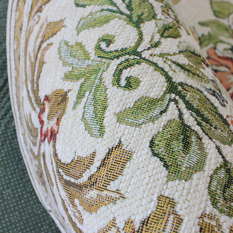 Avtoit | Victorian style Jacquard carpet Multicolored cotton rug pet-friendly non-slip back rug for dining room