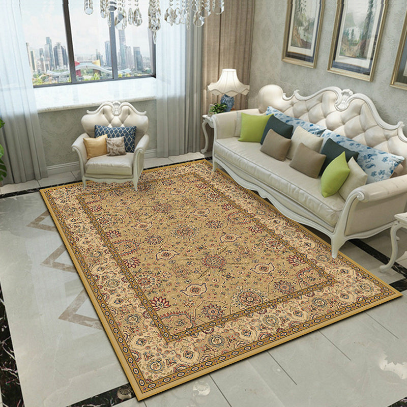 Avtoit | Splendor Traditional Carpet Multicolor Floral Carpet Non-slip Washable Stain Resistant Carpet for Living Room