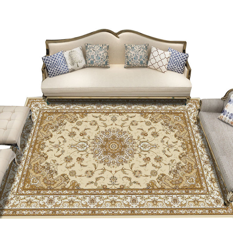 Avtoit | Beautiful multicolored jacquard rug polypropylene traditional rug stain-resistant washable non-slip backing rug for room