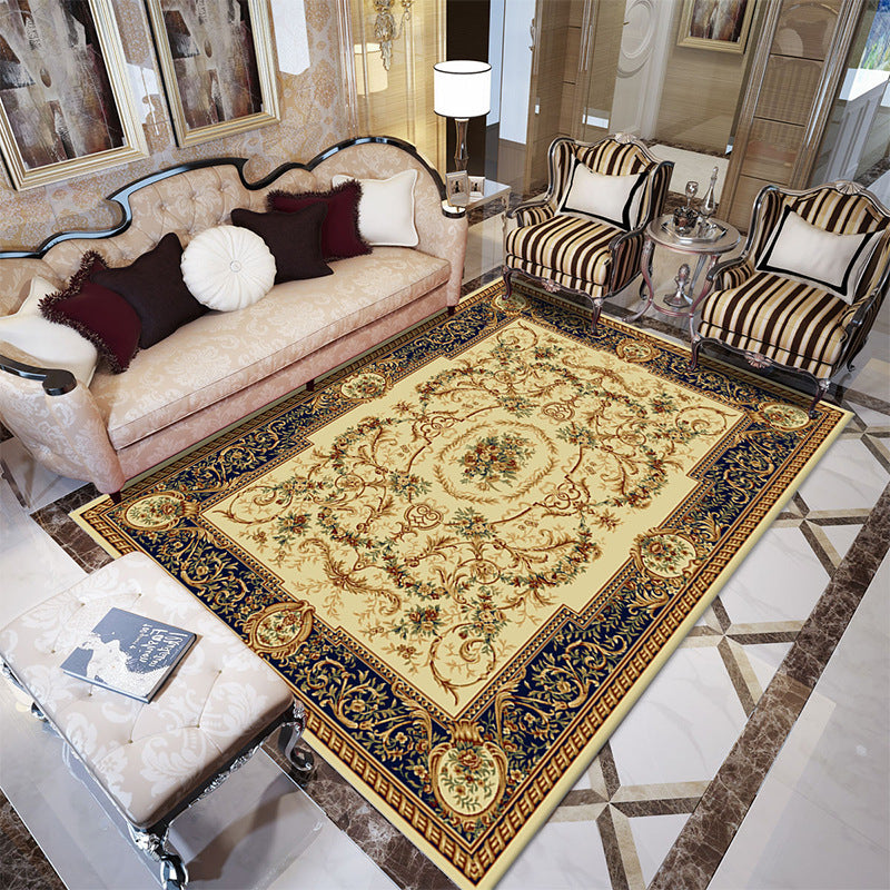 Avtoit | Beautiful multicolored jacquard rug polypropylene traditional rug stain-resistant washable non-slip backing rug for room