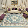 Avtoit | Antique Multicolor Glam Carpet Polyester Floral Pattern Carpet Pet Friendly Stain Resistant Non-Slip Carpet for Home