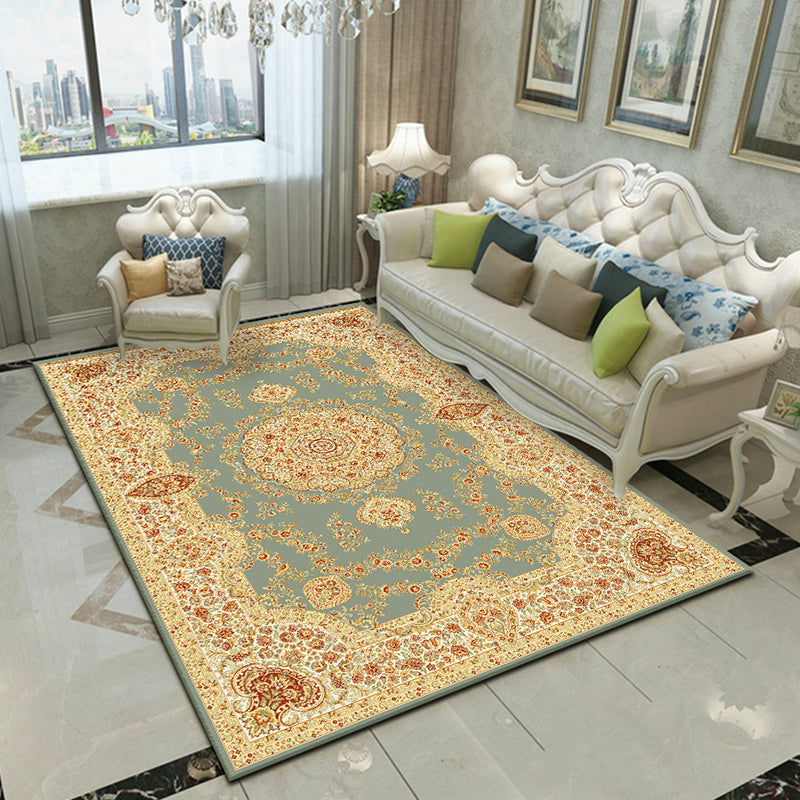 Avtoit | Fancy Victoria Rug Multi-Colored Flower Rug Non-Slip Washable Pet-Friendly Rug for the Living Room