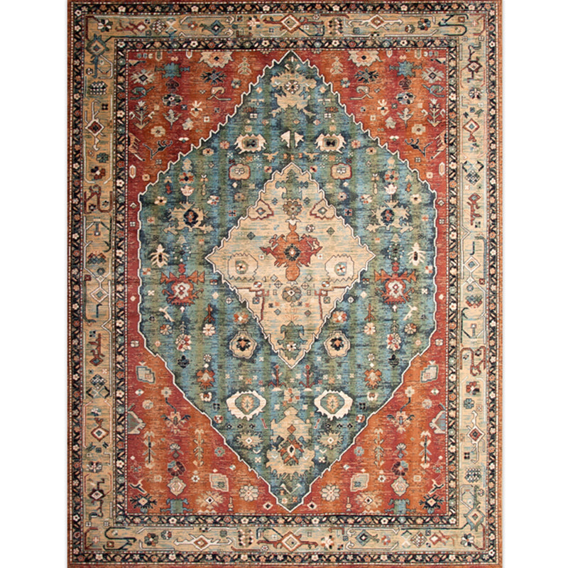 Avtoit | Victoria Print Carpet Multicolored Polypropylene Carpet Non-Slip Stain Resistant Washable Indoor Carpet for Living Room