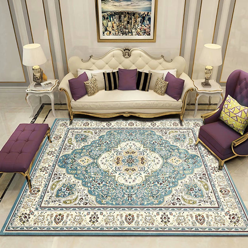 Avtoit | Victoria Print Carpet Multicolored Polypropylene Carpet Non-Slip Stain Resistant Washable Indoor Carpet for Living Room