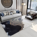 Avtoit | Asian abstract flowing print carpet Multicolor synthetic carpet pet-friendly washable non-slip flooring for living room
