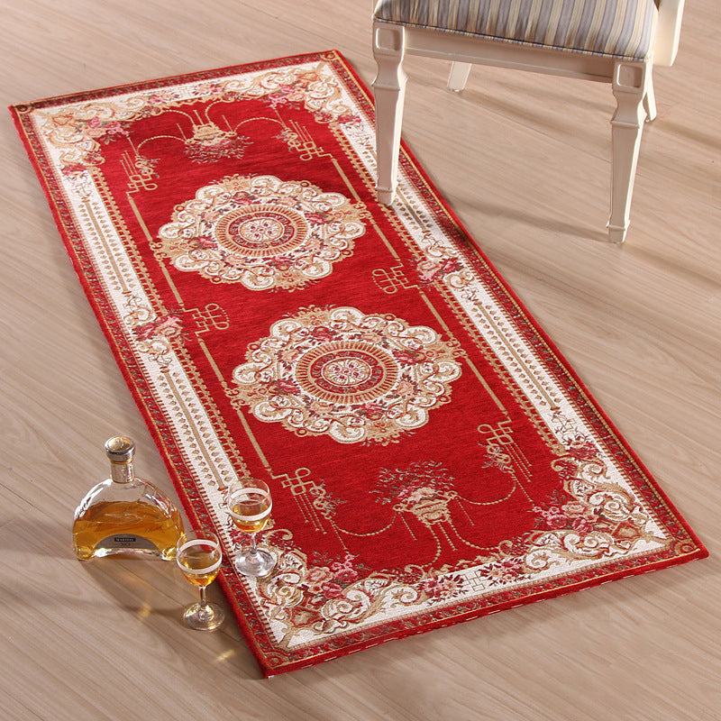 Avtoit | Empire Peony Rug Multicolor Traditional Rug Synthetic Pet-Friendly Non-Slip Stain-Resistant Runner Rug for Home