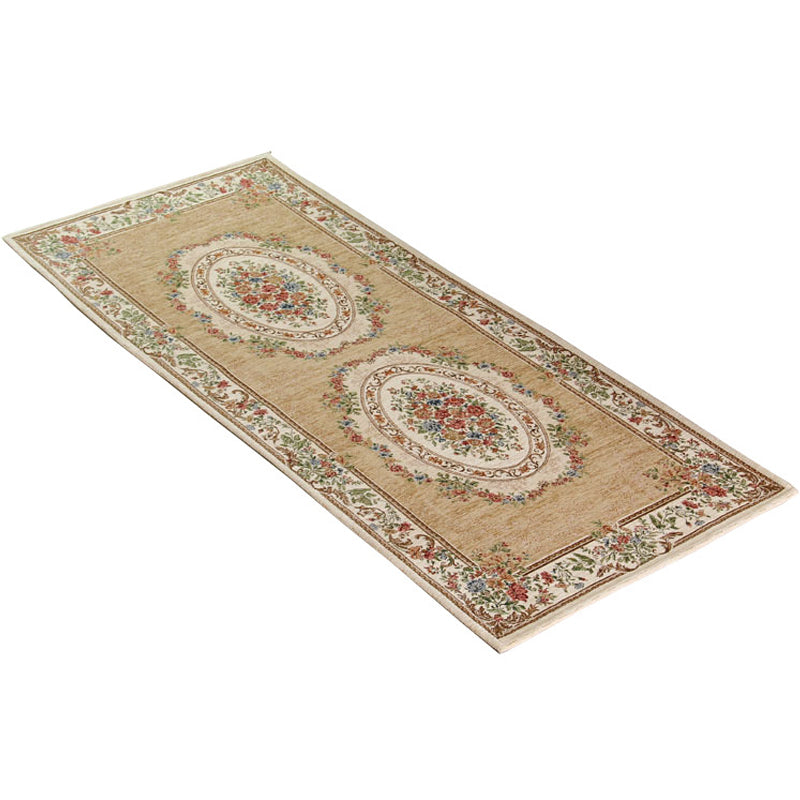 Avtoit | Empire Peony Rug Multicolor Traditional Rug Synthetic Pet-Friendly Non-Slip Stain-Resistant Runner Rug for Home