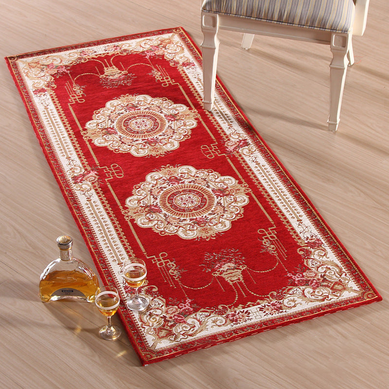 Avtoit | Empire Peony Rug Multicolor Traditional Rug Synthetic Pet-Friendly Non-Slip Stain-Resistant Runner Rug for Home