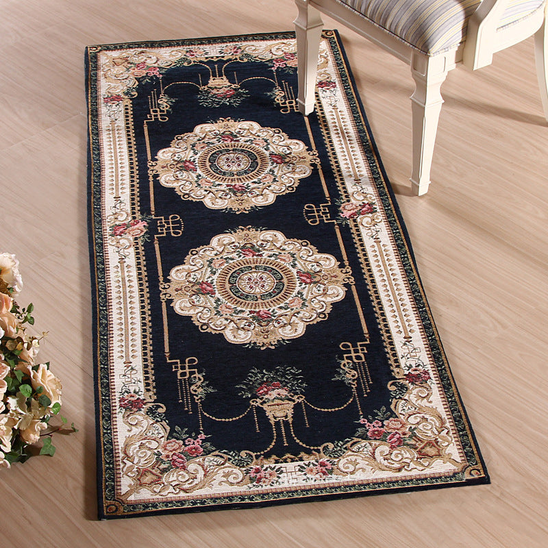Avtoit | Empire Peony Rug Multicolor Traditional Rug Synthetic Pet-Friendly Non-Slip Stain-Resistant Runner Rug for Home