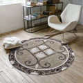 Avtoit | Nostalgic multicolored Moroccan carpet polypropylene floral area rug washable non-slip back pet-friendly rug for home