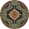 Avtoit | Olden Turkish Folk Art Carpet Multicolored Persian Carpet Polyester Non-Slip Stain-Resistant Washable Rug for the Room