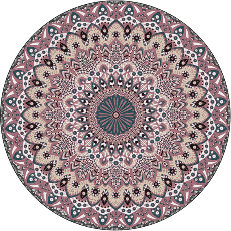 Avtoit | Moroccan Door Mat Multicolored Mandala Rug Polypropylene non-slip stain-resistant machine washable Rug