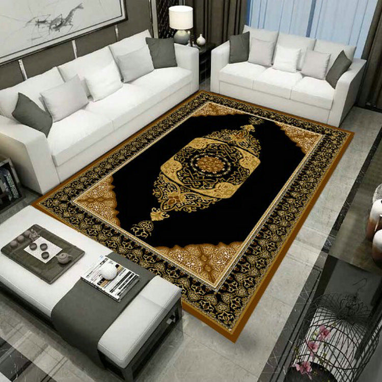 Avtoit | Large Persian rug multicolored jacquard-printed rug washable non-slip backing pet-friendly rug for the living room