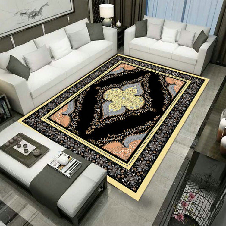 Avtoit | Large Persian rug multicolored jacquard-printed rug washable non-slip backing pet-friendly rug for the living room