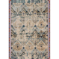 Avtoit | Persian Home Rug Multicolored Symmetrical Print Rug Polyester Non-Slip Backing Machine Washable Stain Resistant Rug