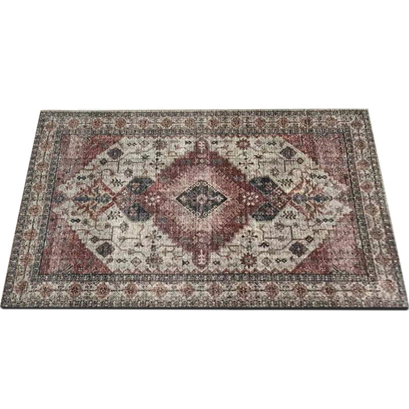 Avtoit | Classic multicolored Persian carpet polypropylene floral carpet washable stain resistant non-slip carpet for guest room