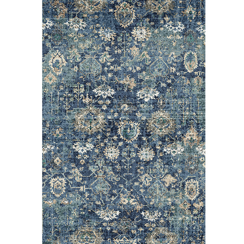 Avtoit | Moroccan Style Print Carpet Multicolor Polyester Carpet Non-Slip Pet-Friendly Machine Washable Carpet for Living Room
