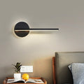 Avtoit | Black/White Linear Wall Lamp Minimal Acrylic LED Wall Light for Bedroom in Warm/White Light