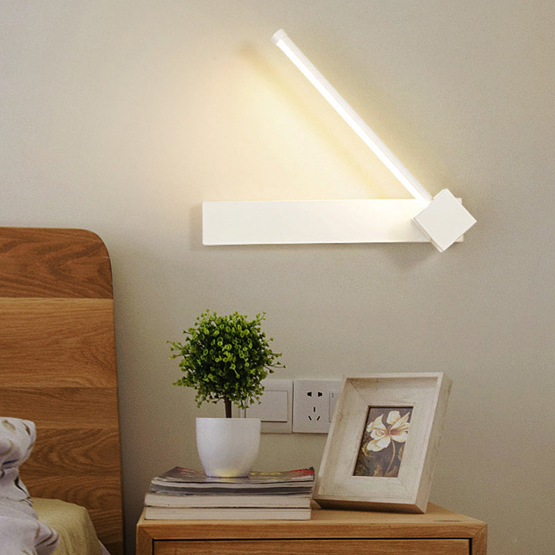 Avtoit | Adjustable acrylic-colored linear wall lamp Simplicity LED Black/White Wall-mounted light, Warm/White light