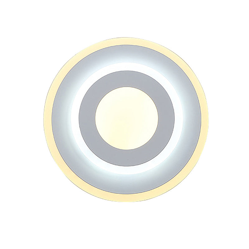 Avtoit | Minimalist Acrylic Round/Square Wall Lamp Cozy Energy-Saving LED White Wall Lamp, Warm/White Light