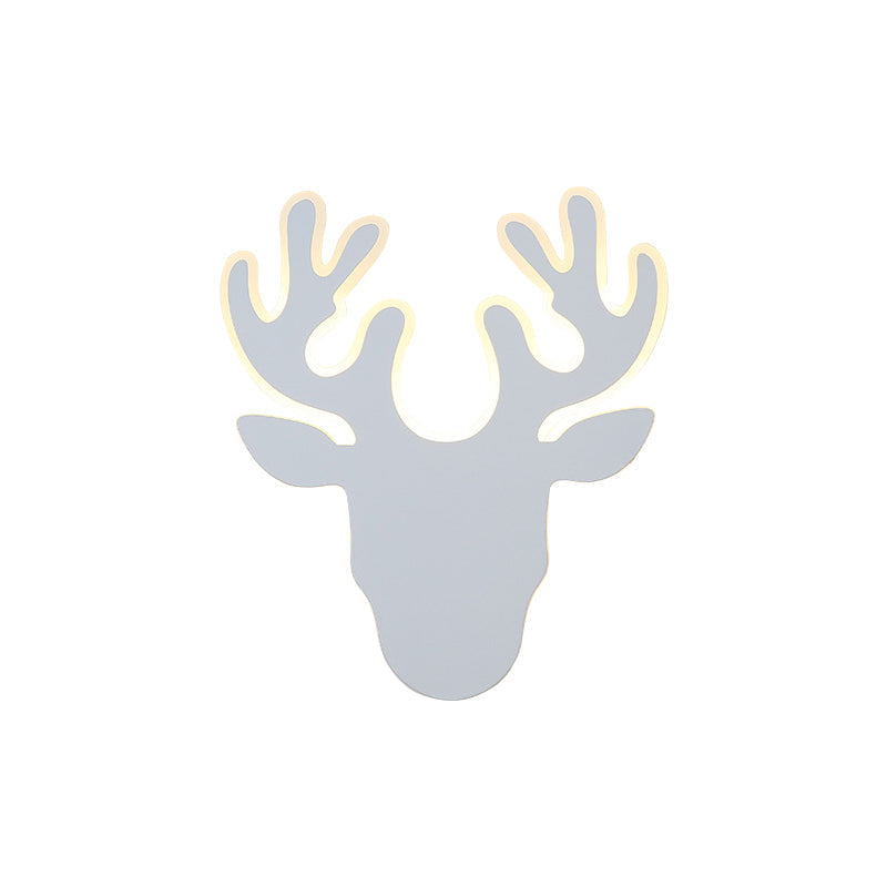 Avtoit | Black/White Antler Wall Light Contemporary Acrylic LED Wall Lamp in Warm/White Light