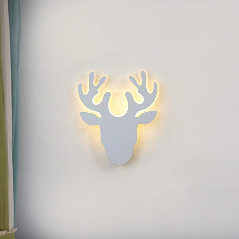 Avtoit | Black/White Antler Wall Light Contemporary Acrylic LED Wall Lamp in Warm/White Light
