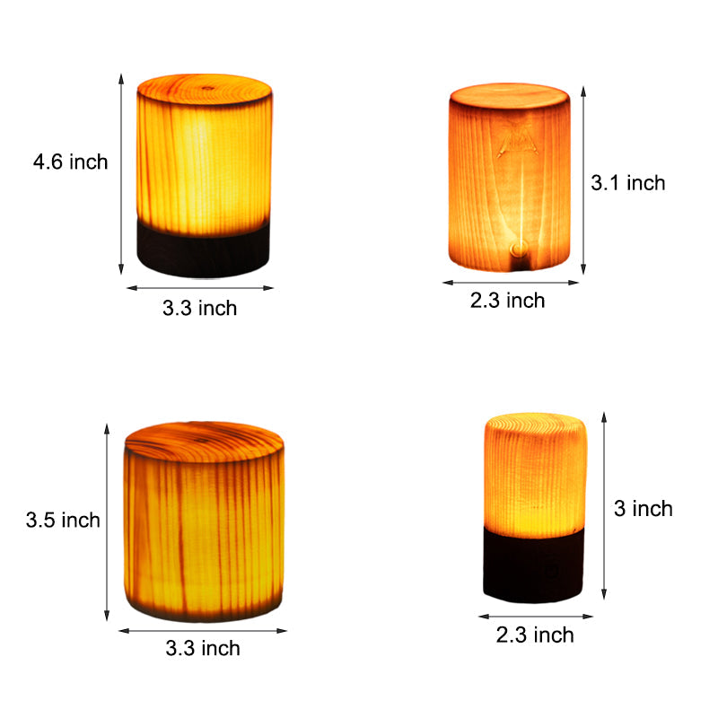 Avtoit | LumiWood – LED table lamp with battery and touch control