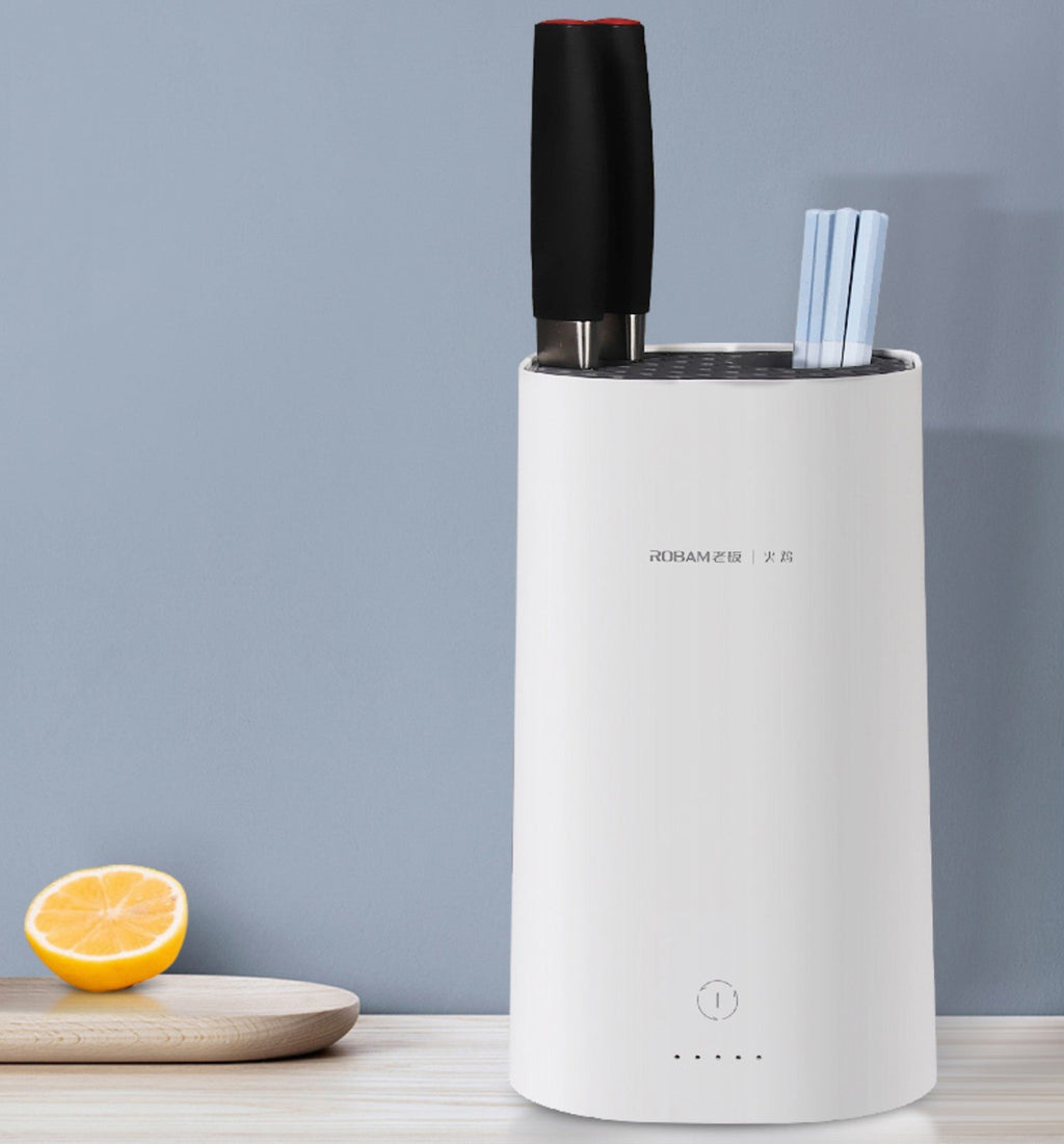 Avtoit | Automatic Intelligent Disinfection Drying Knife Holder with UV Disinfection, High-Temperature Drying, Large Capacity, Washable Module & Energy Saving