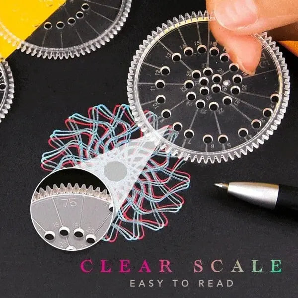 Avtoit | 22-piece Spiral Ruler Set – Creative Drawing with System