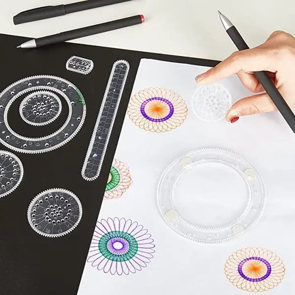 Avtoit | 22-piece Spiral Ruler Set – Creative Drawing with System